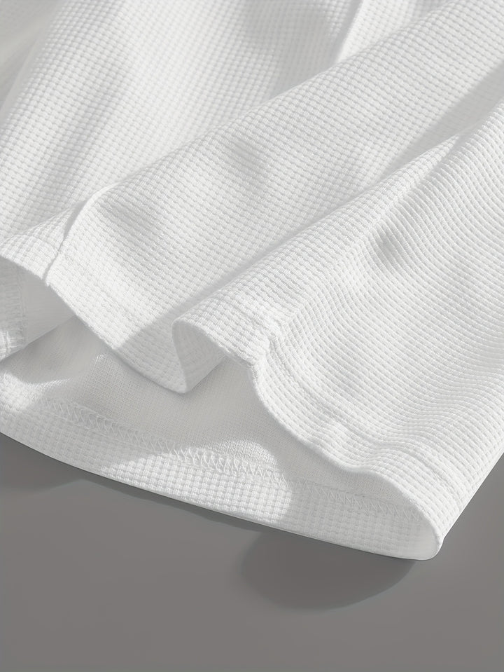 Textured Minimalist T-Shirt and Shorts Set