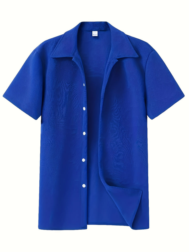 Textured Button-Up Shirt