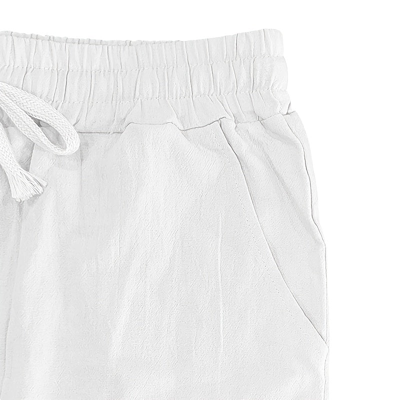 Linen Drawstring Pants