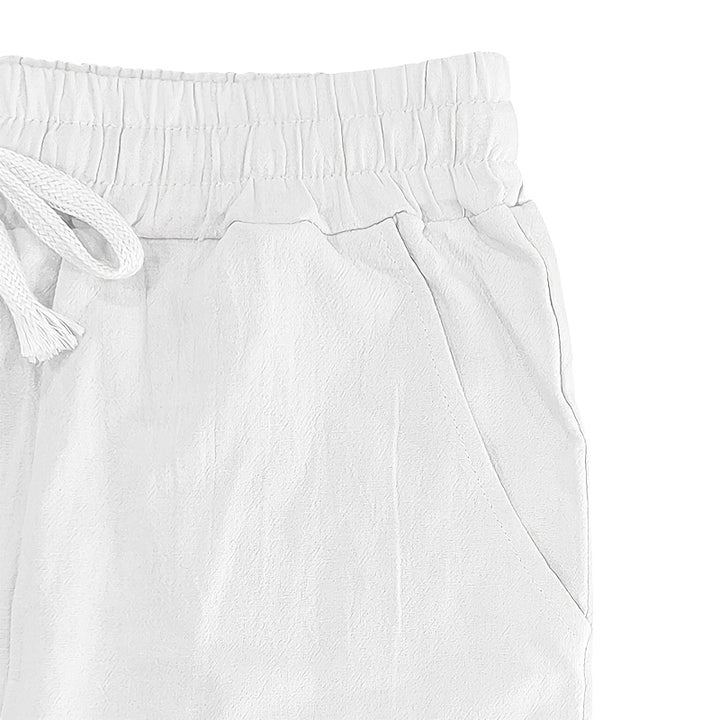 Linen Drawstring Pants