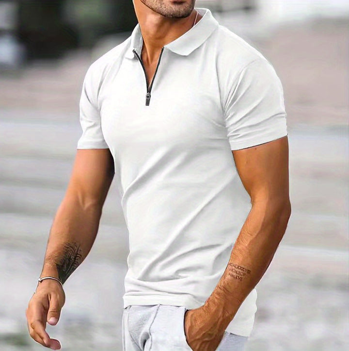 Zipper Polo Shirt