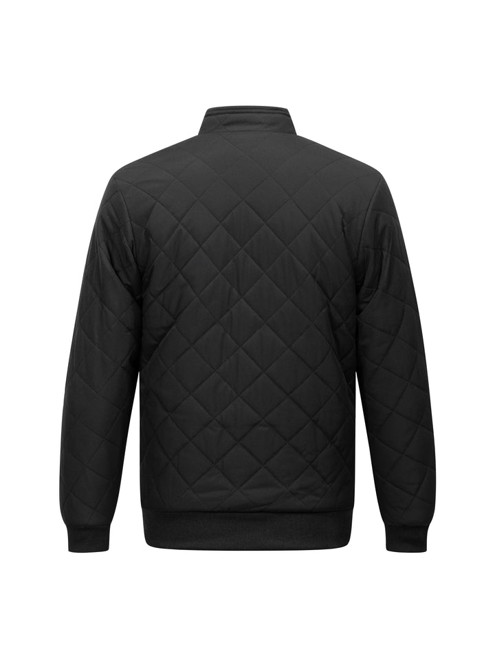Quilted Fleece-Lined Bomber Jacket