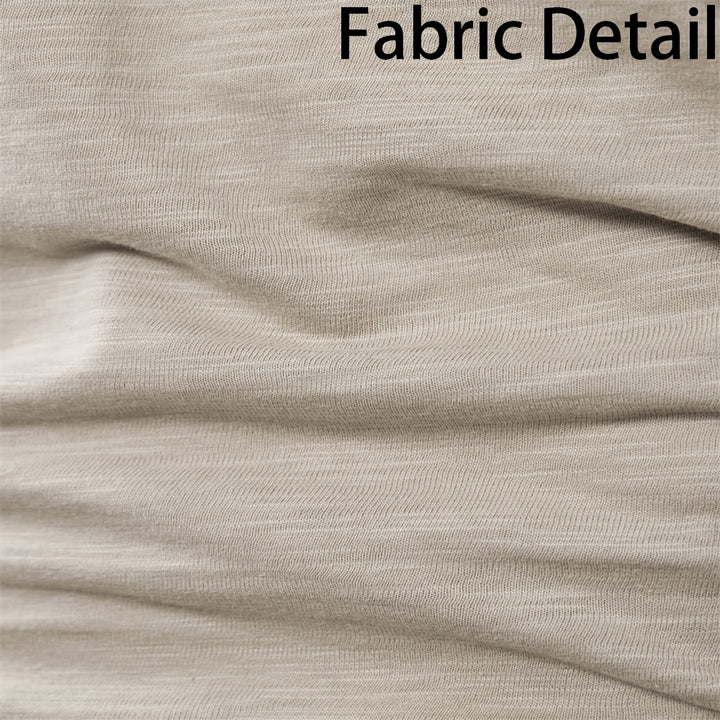 Textured Long Sleeve Henley Shirt