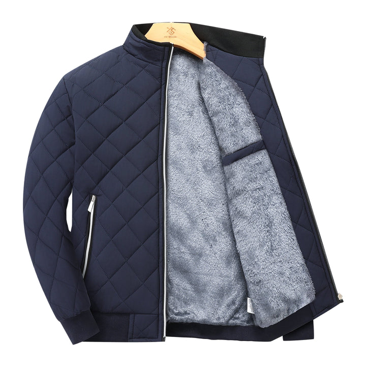 Quilted Fleece-Lined Bomber Jacket