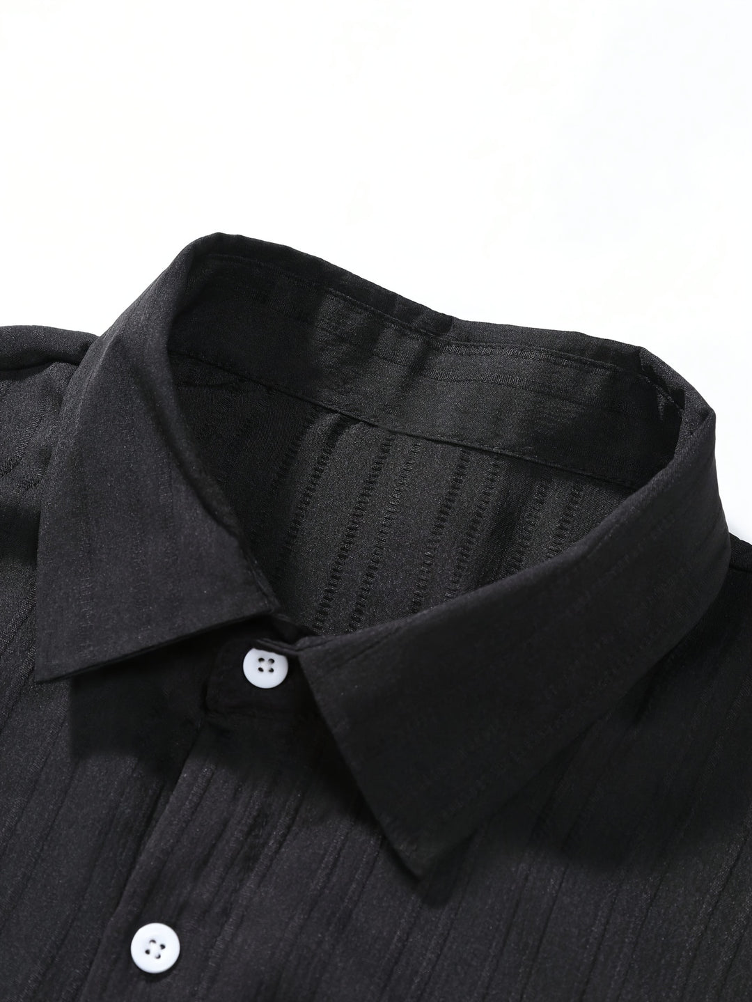 Relaxed Textured Short Sleeve Shirt and Shorts Set