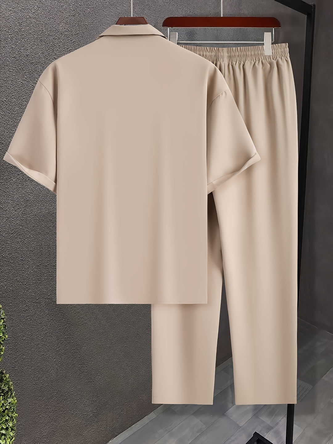 Relaxed Tailored Short Sleeve Shirt and Trousers Set