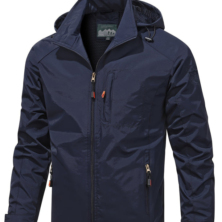 Lightweight Hooded Windbreaker Jacket