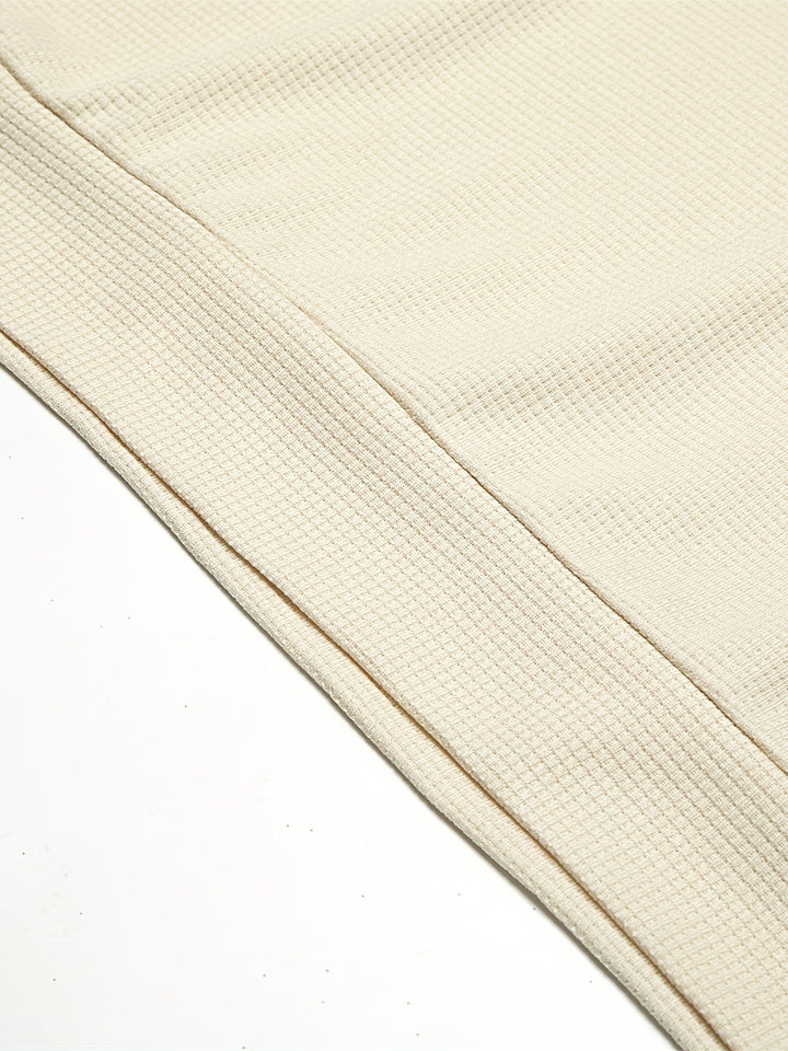 Textured Long Sleeve Top and Joggers Set