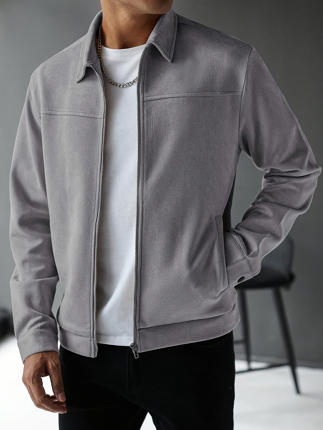 Tailored Suede Jacket