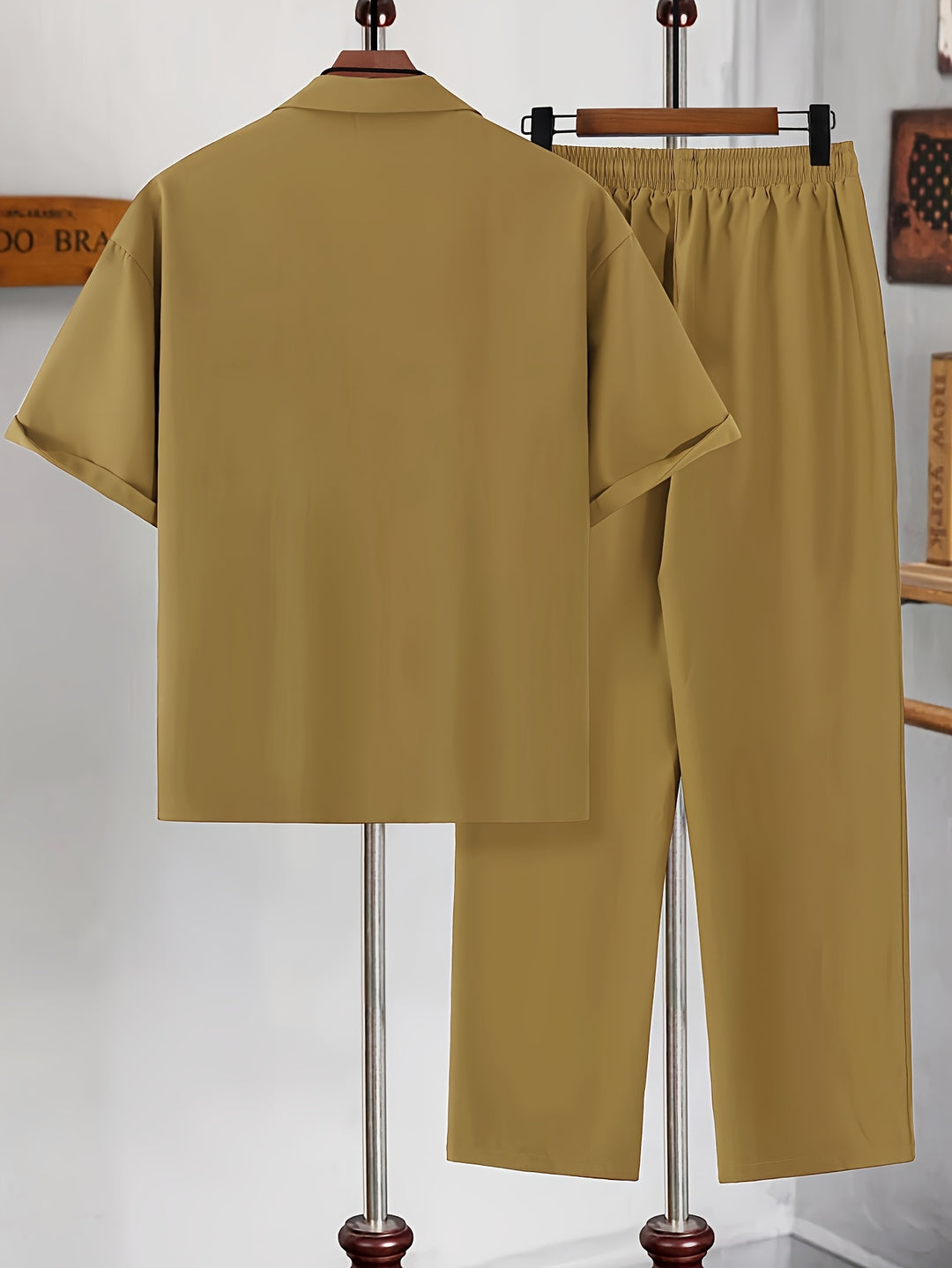 Relaxed Tailored Short Sleeve Shirt and Trousers Set