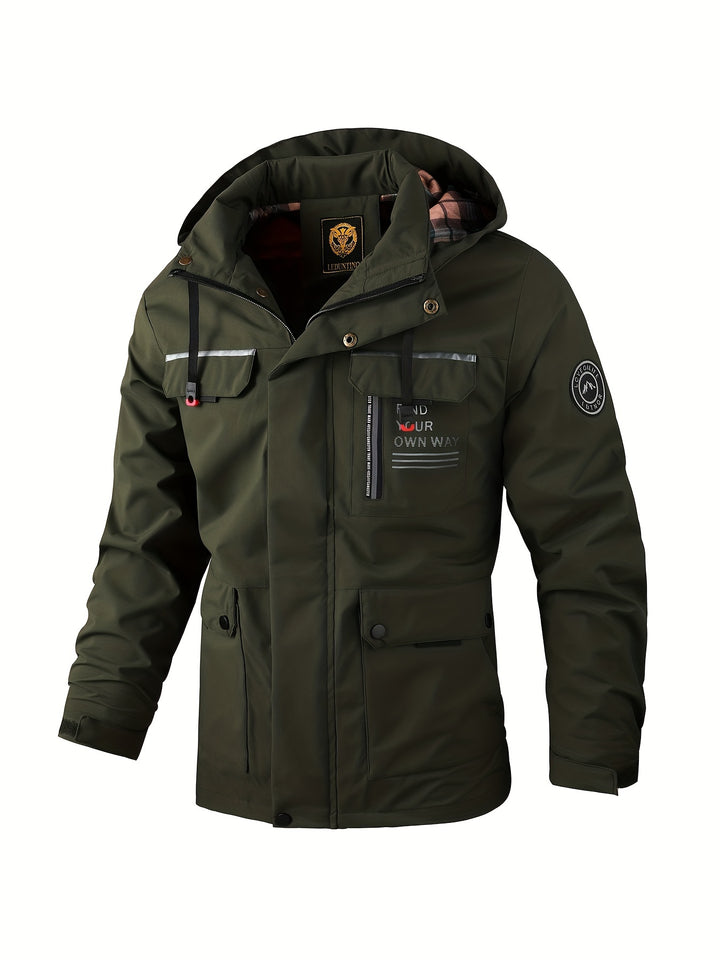 Waterproof Hooded Utility Jacket