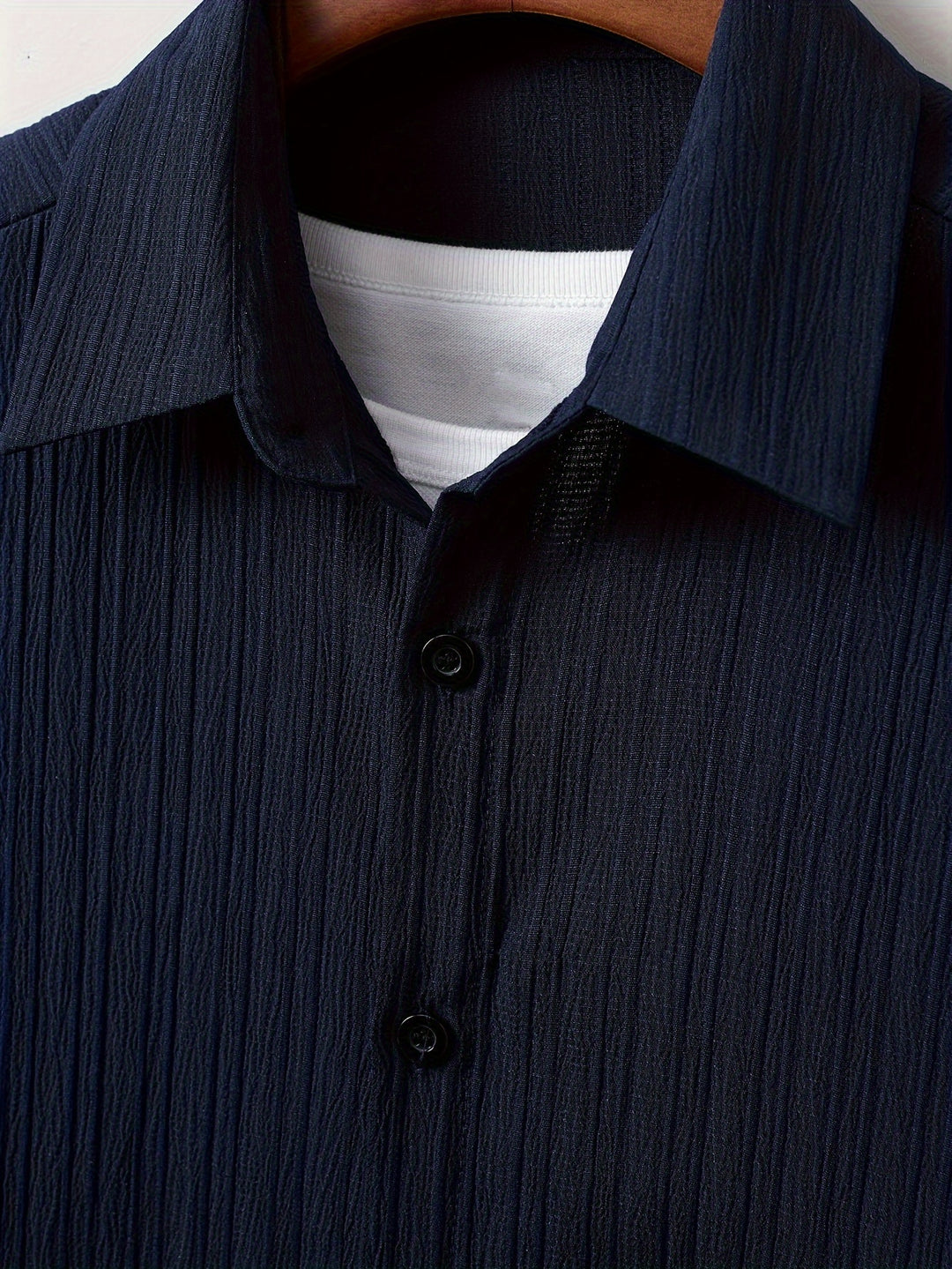 Relaxed Textured Short Sleeve Shirt and Shorts Set