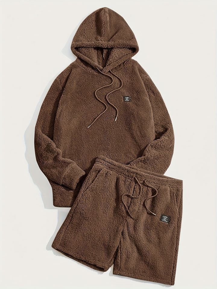 Fleece Hoodie and Shorts Set