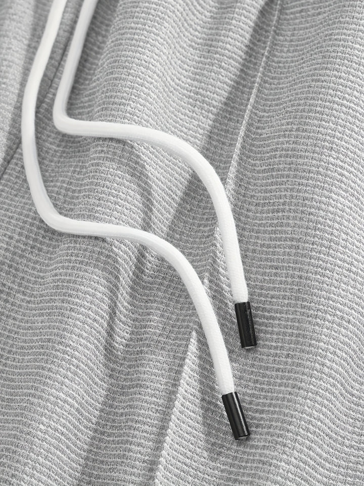 Textured Minimalist T-Shirt and Shorts Set