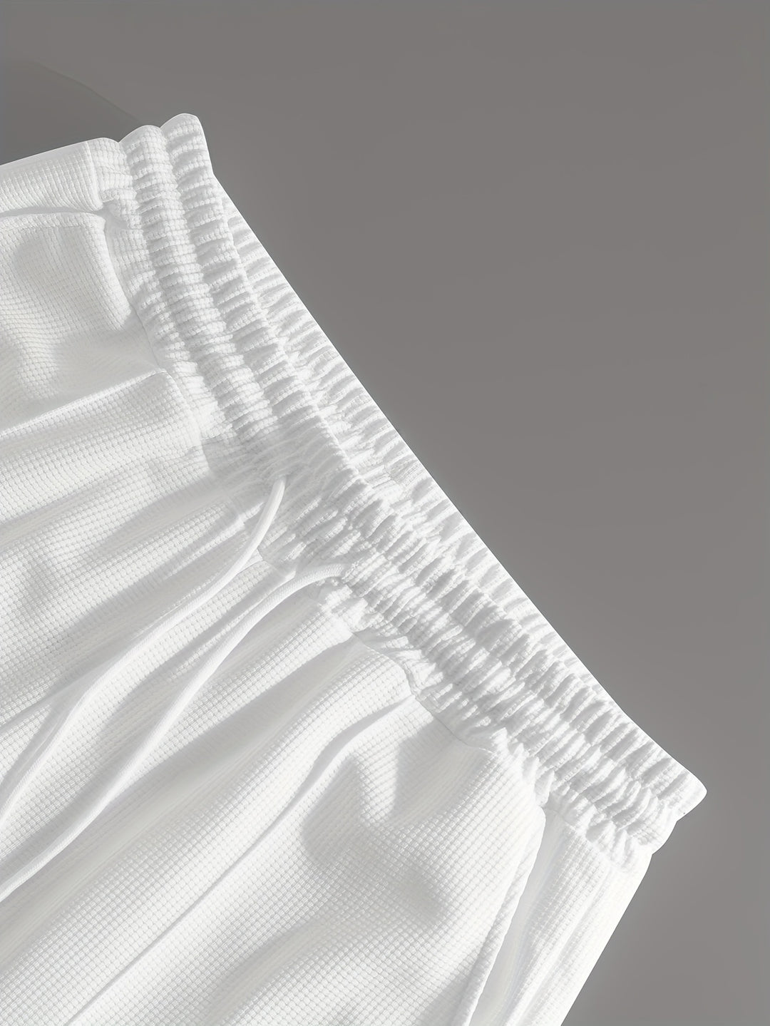 Textured Minimalist T-Shirt and Shorts Set