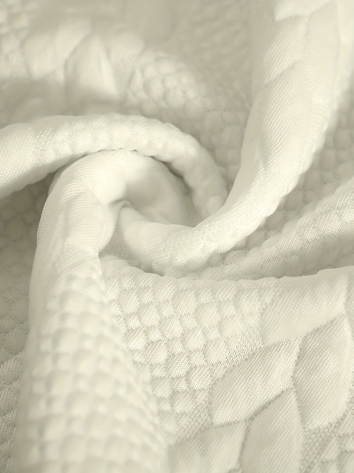 Textured Cable Knit T-Shirt and Shorts Set