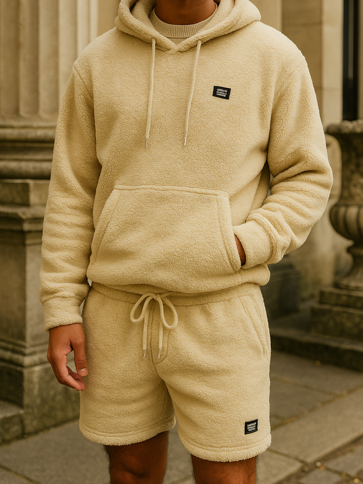 Fleece Hoodie and Shorts Set