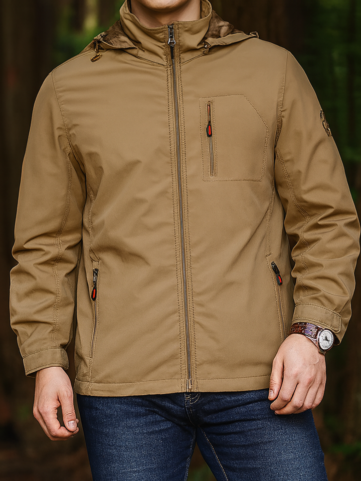 Lightweight Hooded Windbreaker Jacket