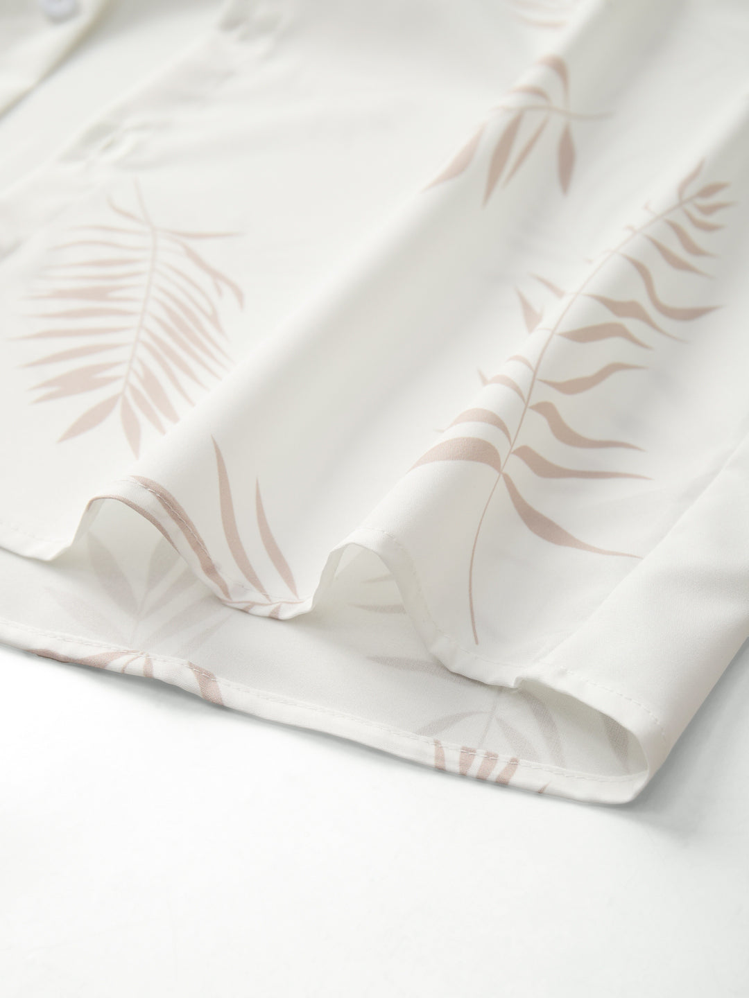 Tropical Printed Short Sleeve Shirt and Shorts Set