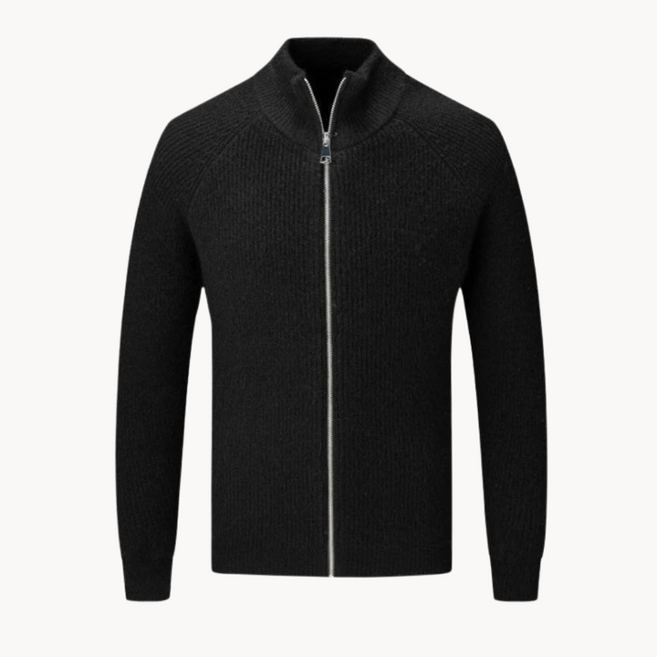 Colton Kaschmirpullover mit Reißverschluss