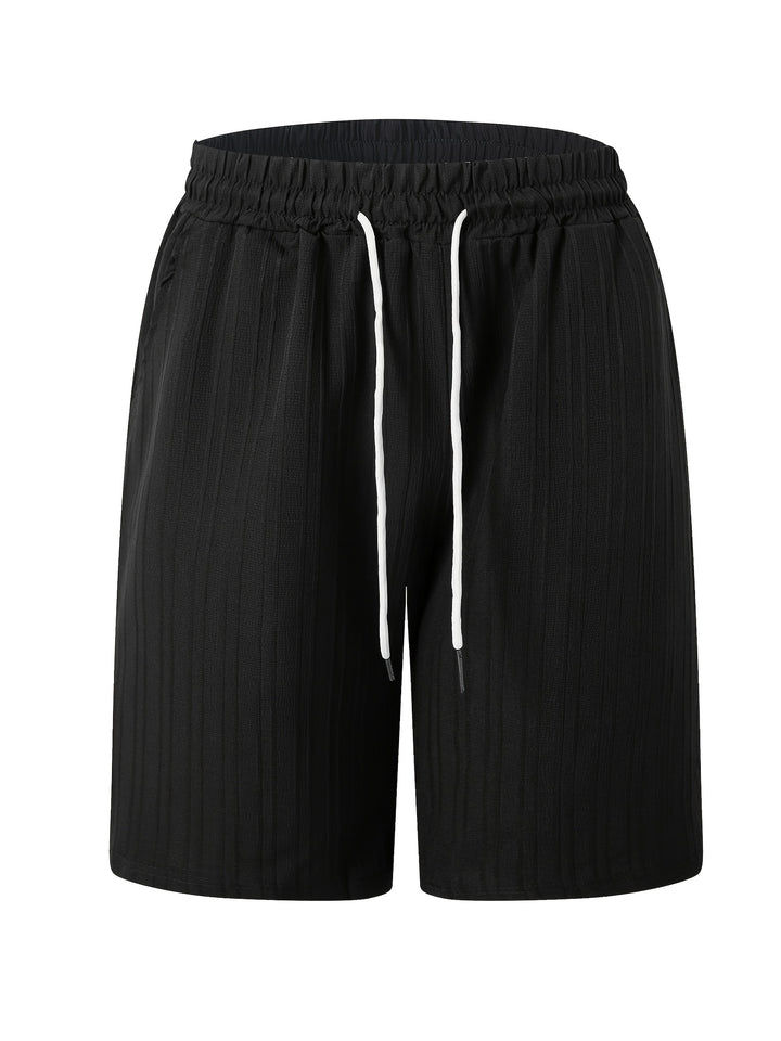 Sleeveless Pleated Button Shirt and Shorts Set