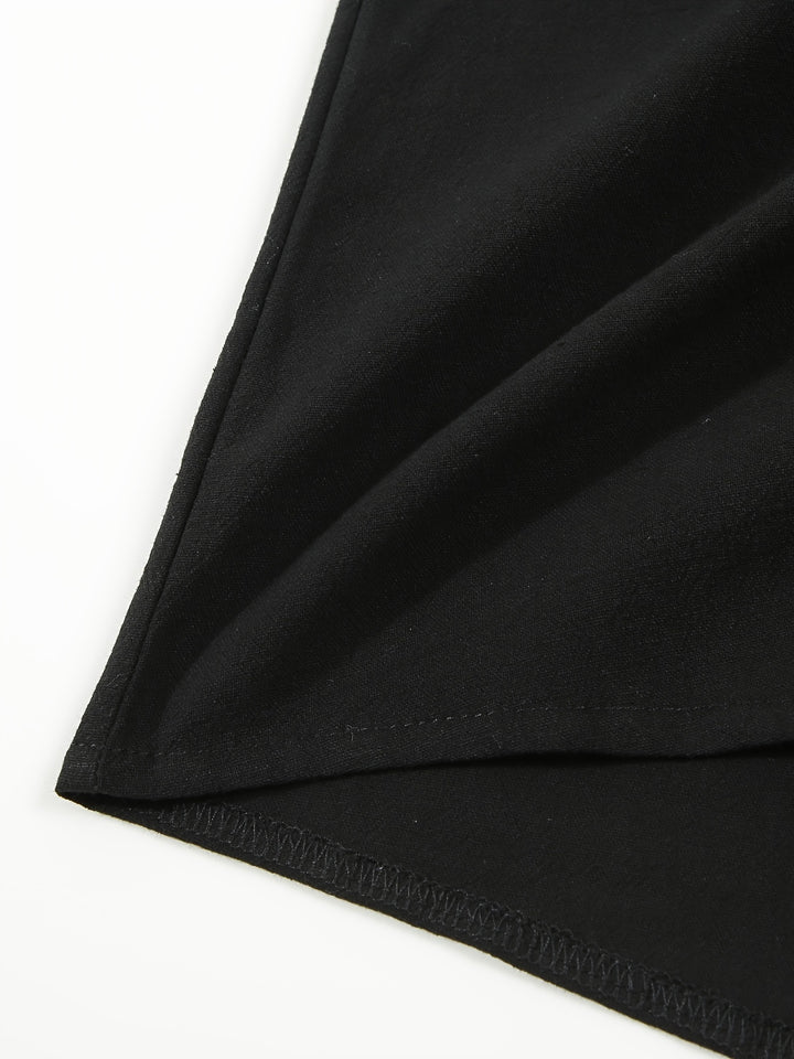 Textured Long Sleeve Henley Shirt