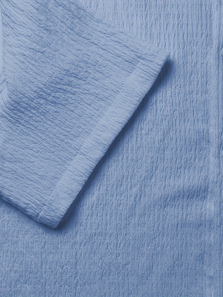 Textured Button-Up Shirt