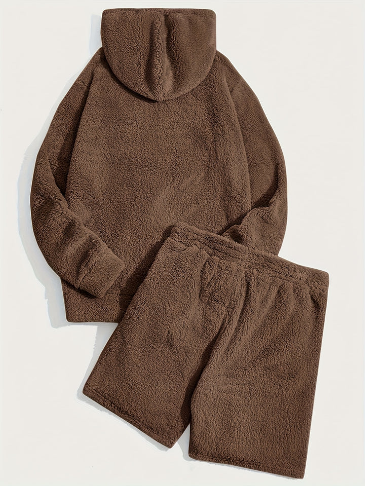 Fleece Hoodie and Shorts Set