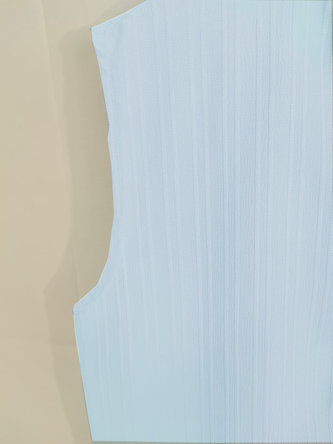 Sleeveless Pleated Button Shirt and Shorts Set