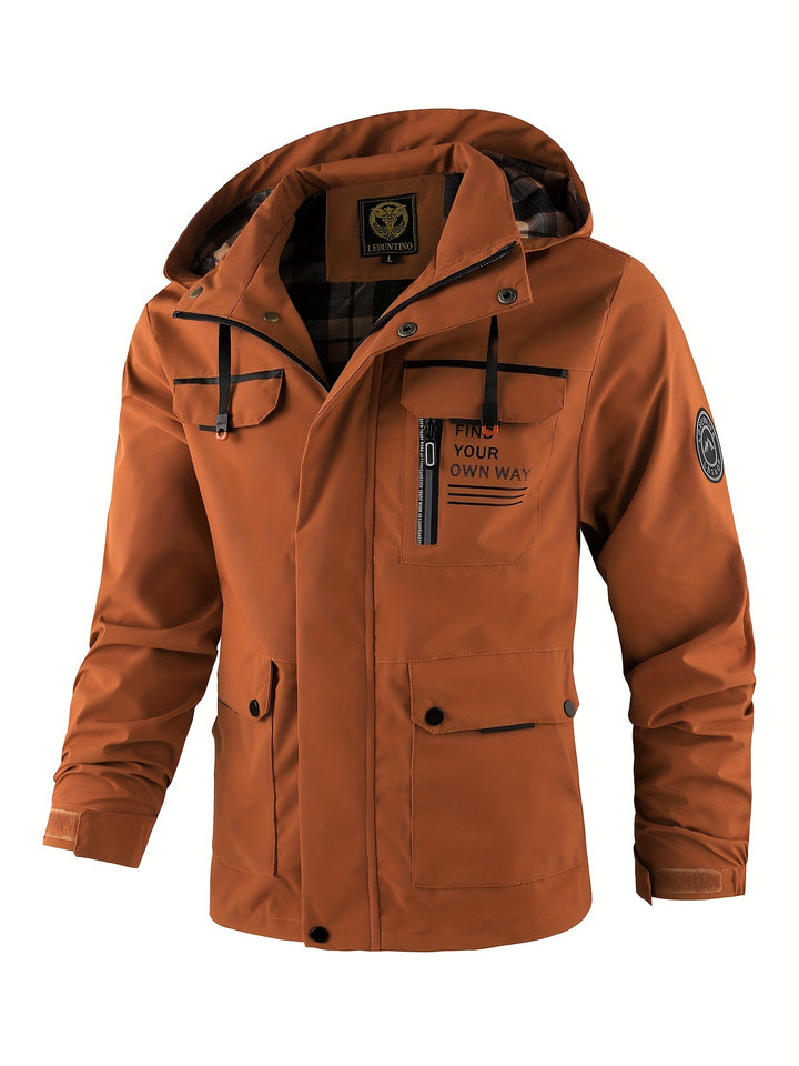 Waterproof Hooded Utility Jacket