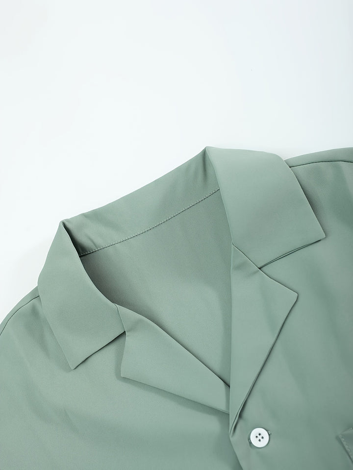 Relaxed Tailored Short Sleeve Shirt and Trousers Set