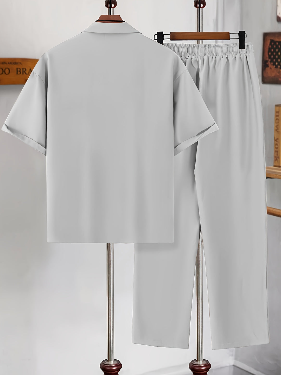 Relaxed Tailored Short Sleeve Shirt and Trousers Set