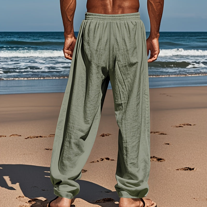 Linen Drawstring Pants