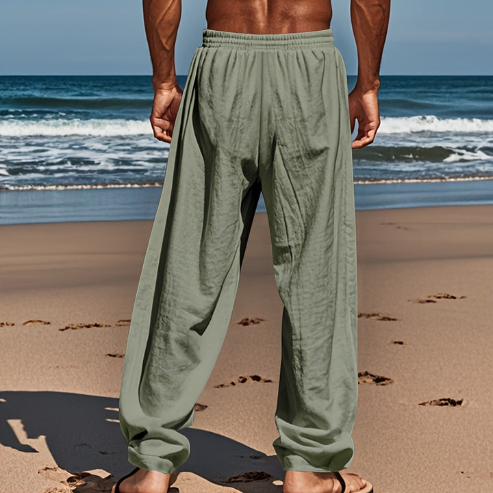 Linen Drawstring Pants