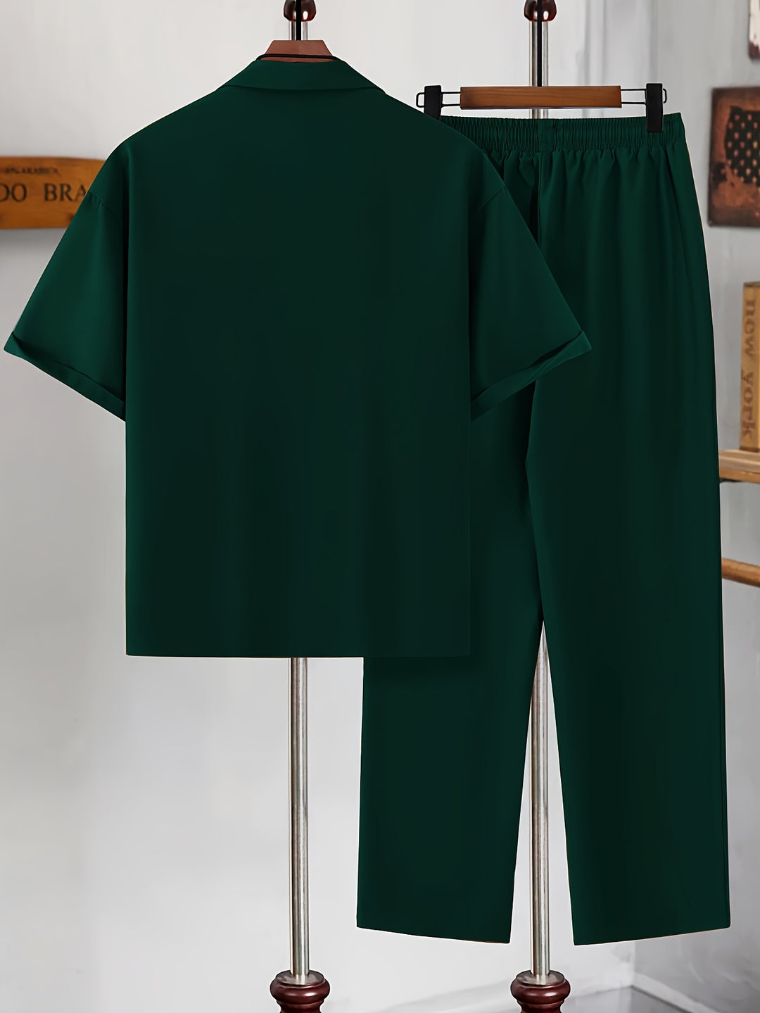 Relaxed Tailored Short Sleeve Shirt and Trousers Set