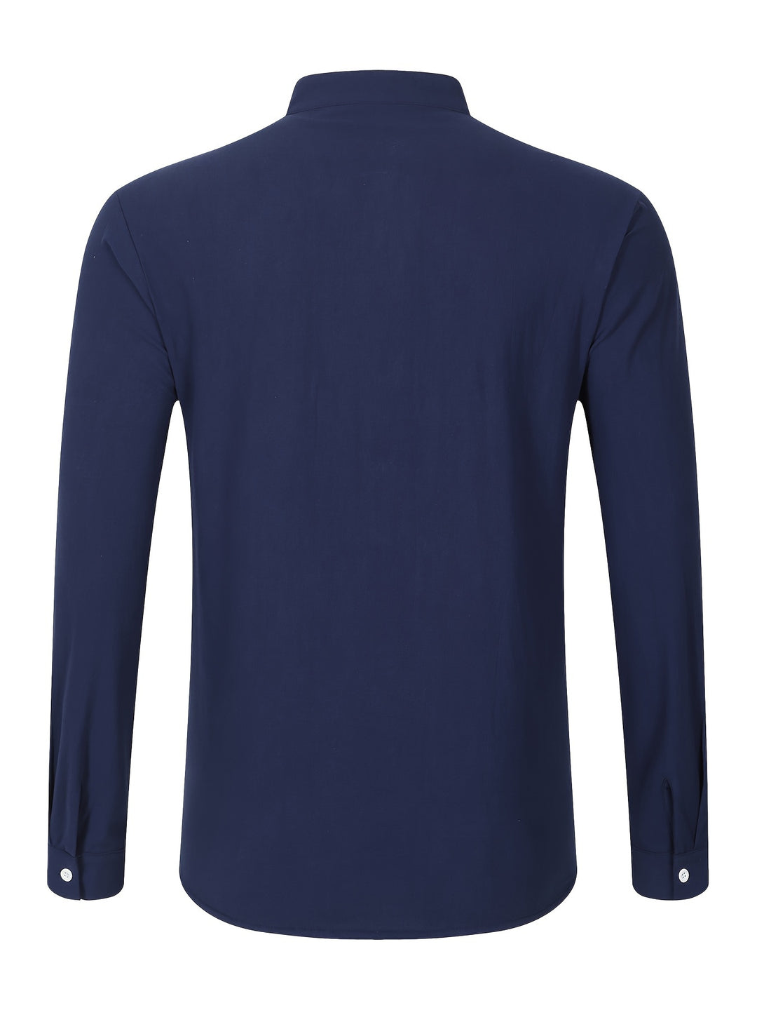 Textured Long Sleeve Henley Shirt