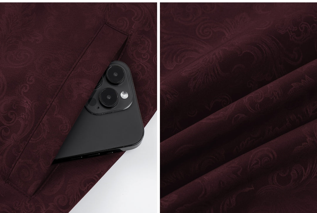 Textured Floral Bomber Jacket