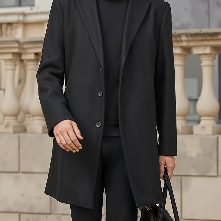 Classic Single-Breasted Overcoat