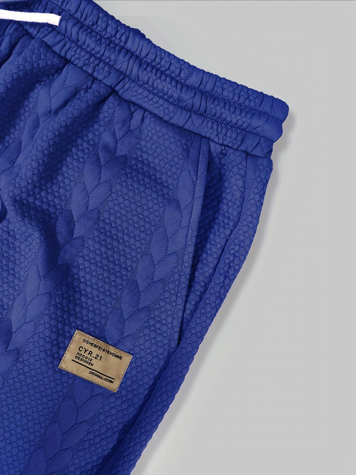 Textured Cable Knit T-Shirt and Shorts Set