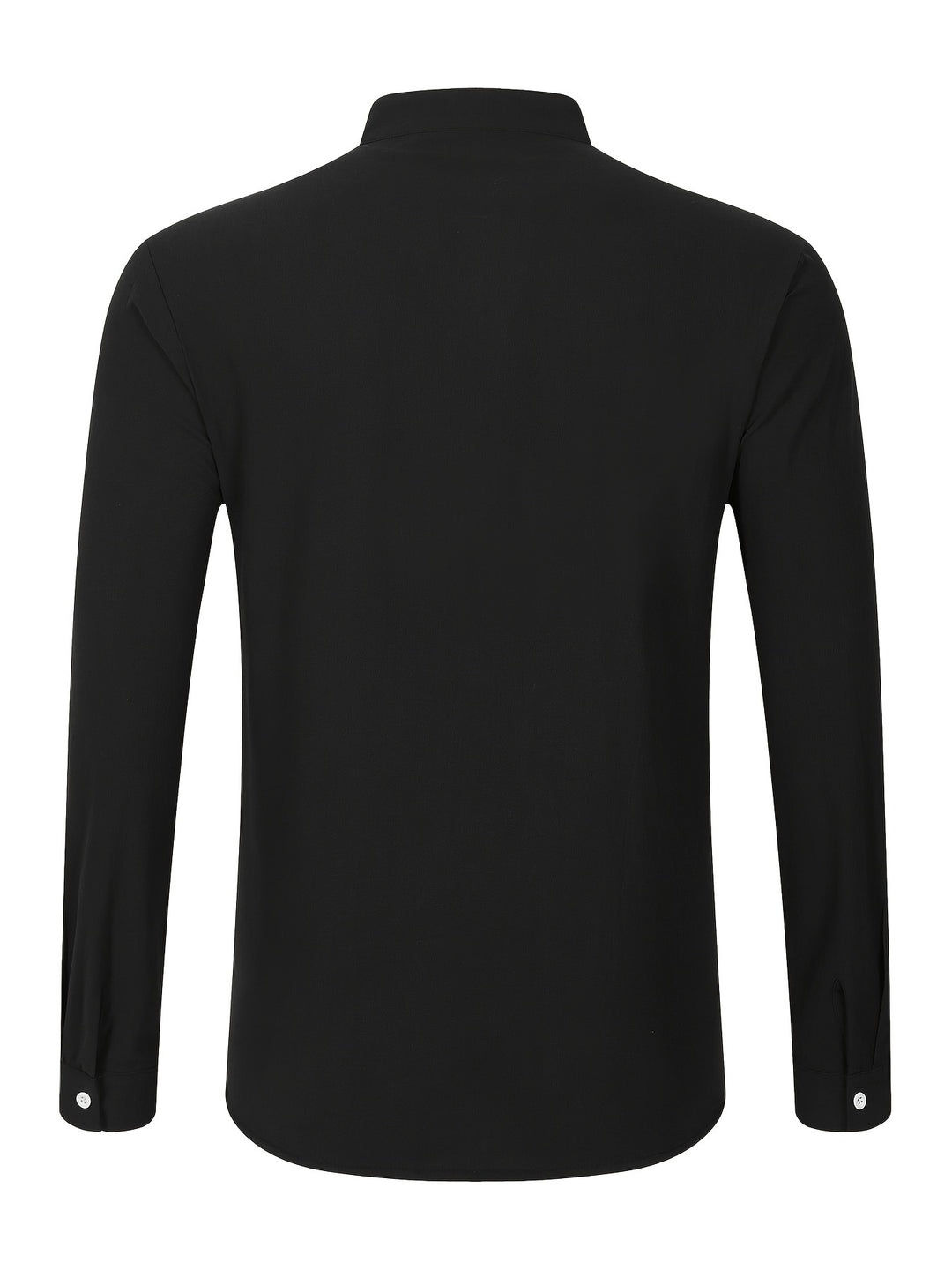 Textured Long Sleeve Henley Shirt