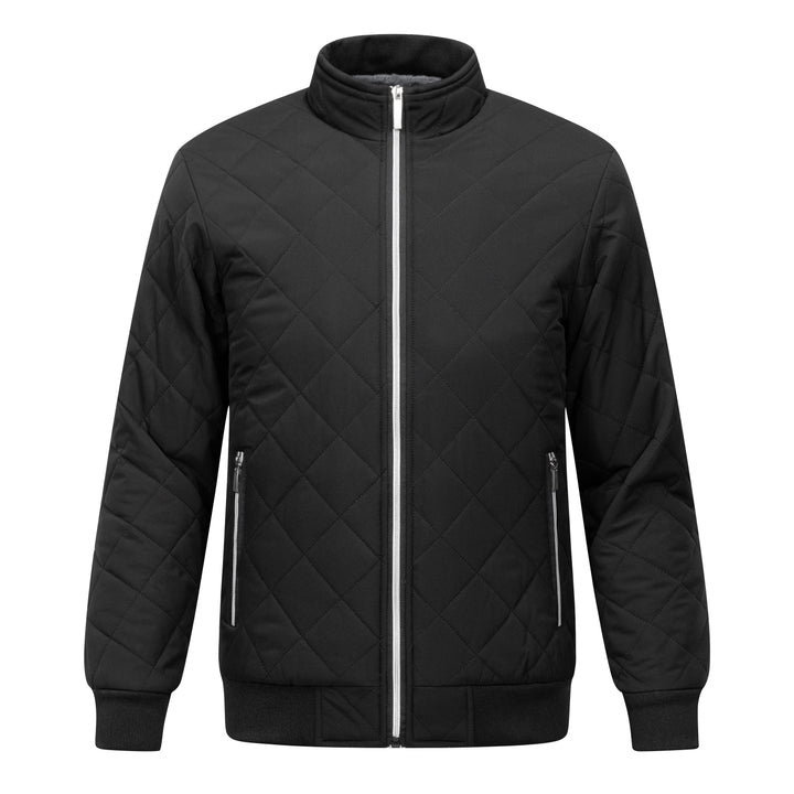 Quilted Fleece-Lined Bomber Jacket