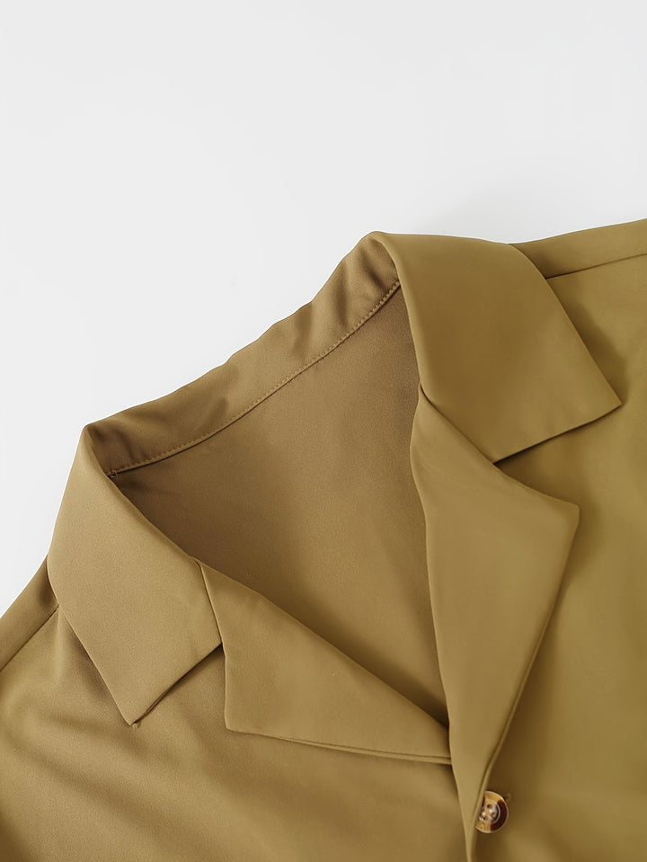 Relaxed Tailored Short Sleeve Shirt and Trousers Set