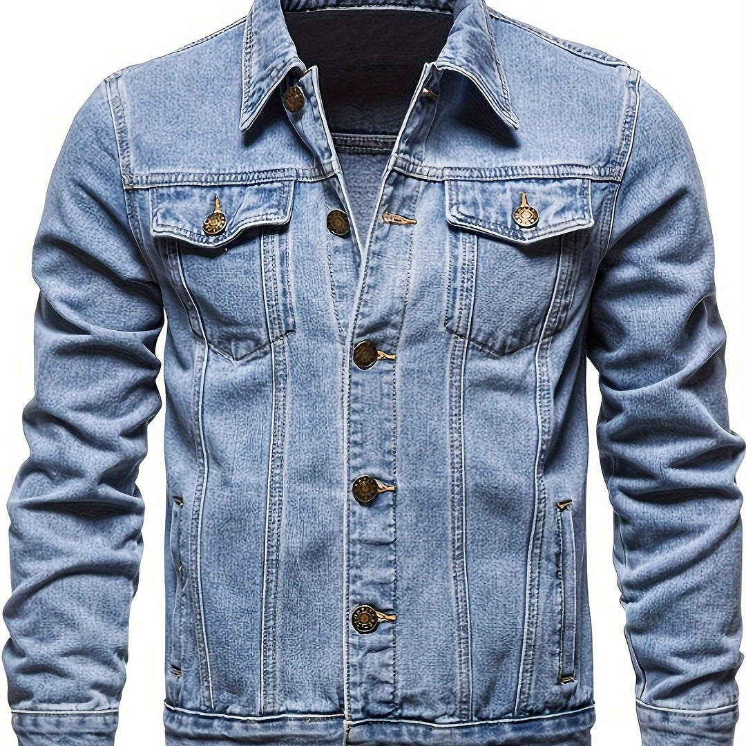 Classic Button-Up Denim Jacket