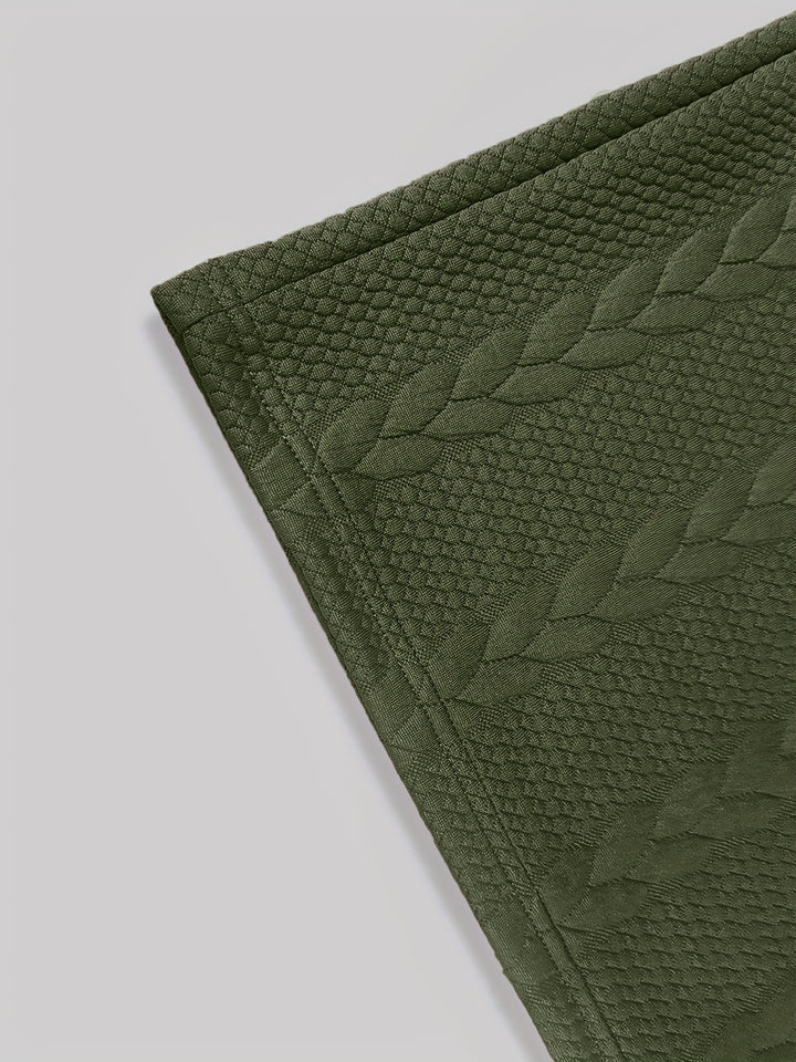 Textured Cable Knit T-Shirt and Shorts Set