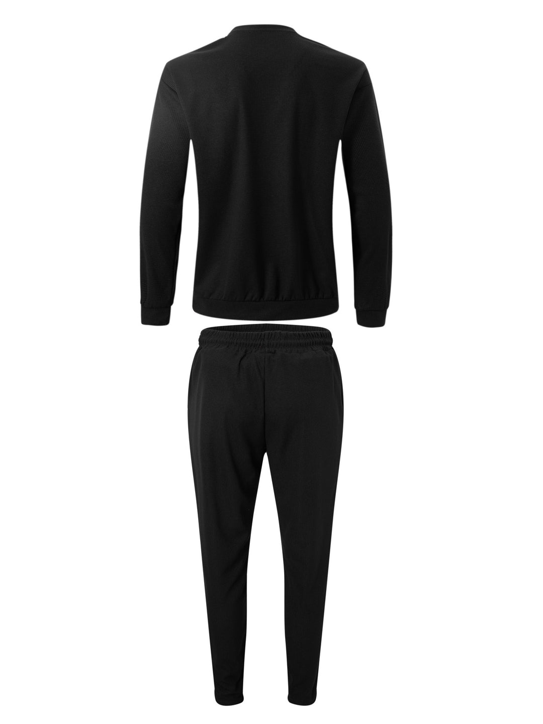 Textured Long Sleeve Top and Joggers Set