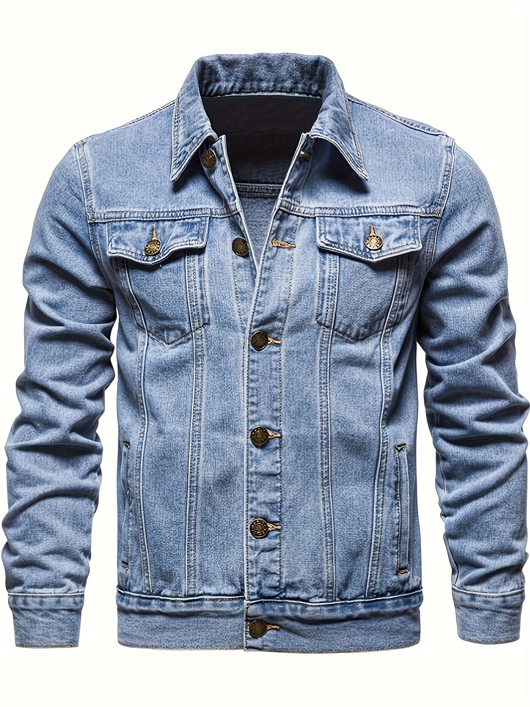 Classic Button-Up Denim Jacket