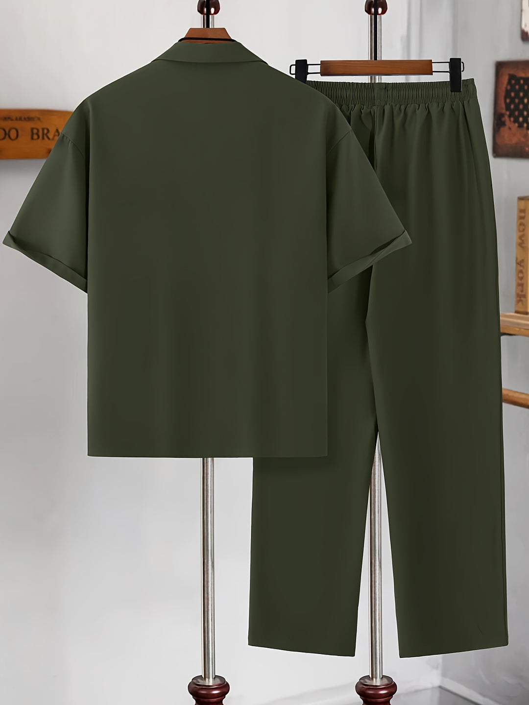 Relaxed Tailored Short Sleeve Shirt and Trousers Set