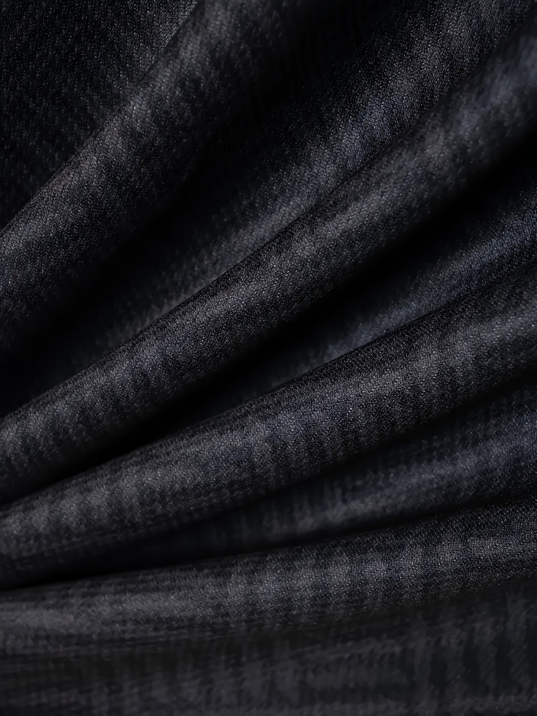 Textured Zip Polo Shirt and Shorts Set