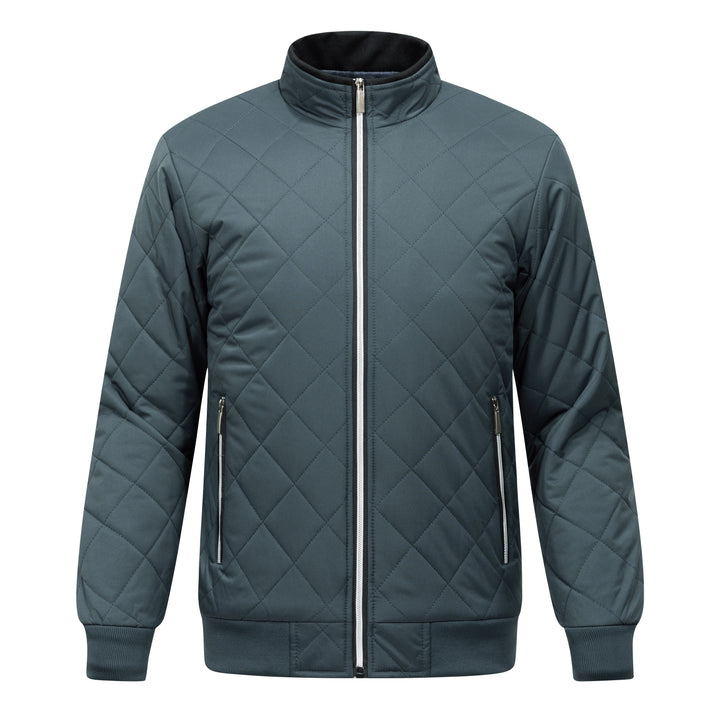 Quilted Fleece-Lined Bomber Jacket