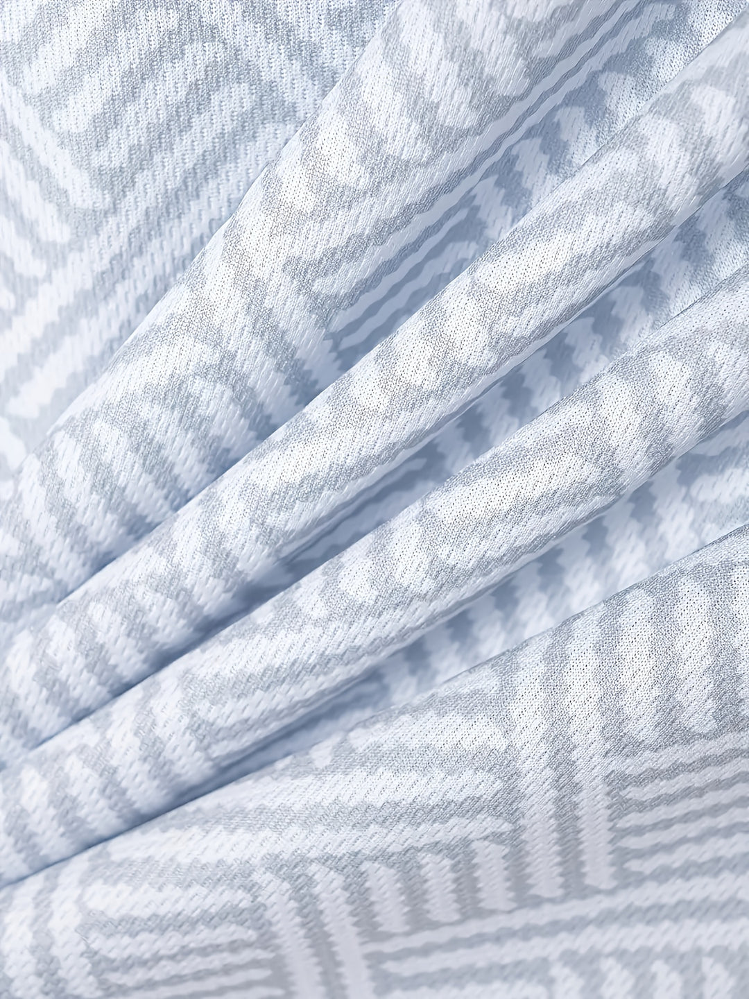 Textured Zip Polo Shirt and Shorts Set